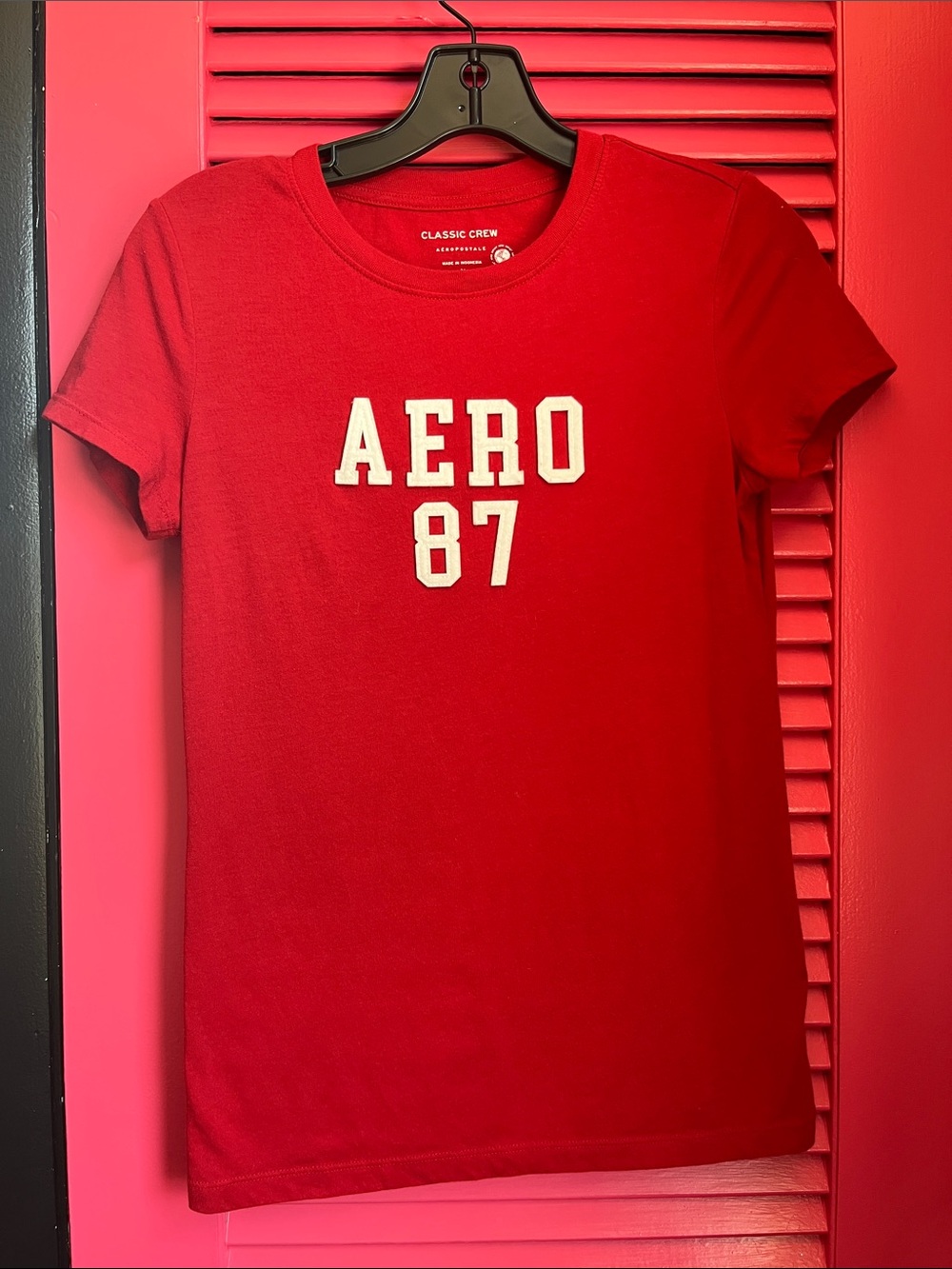 Aeropostale Red AERO 87 Crewneck Tee